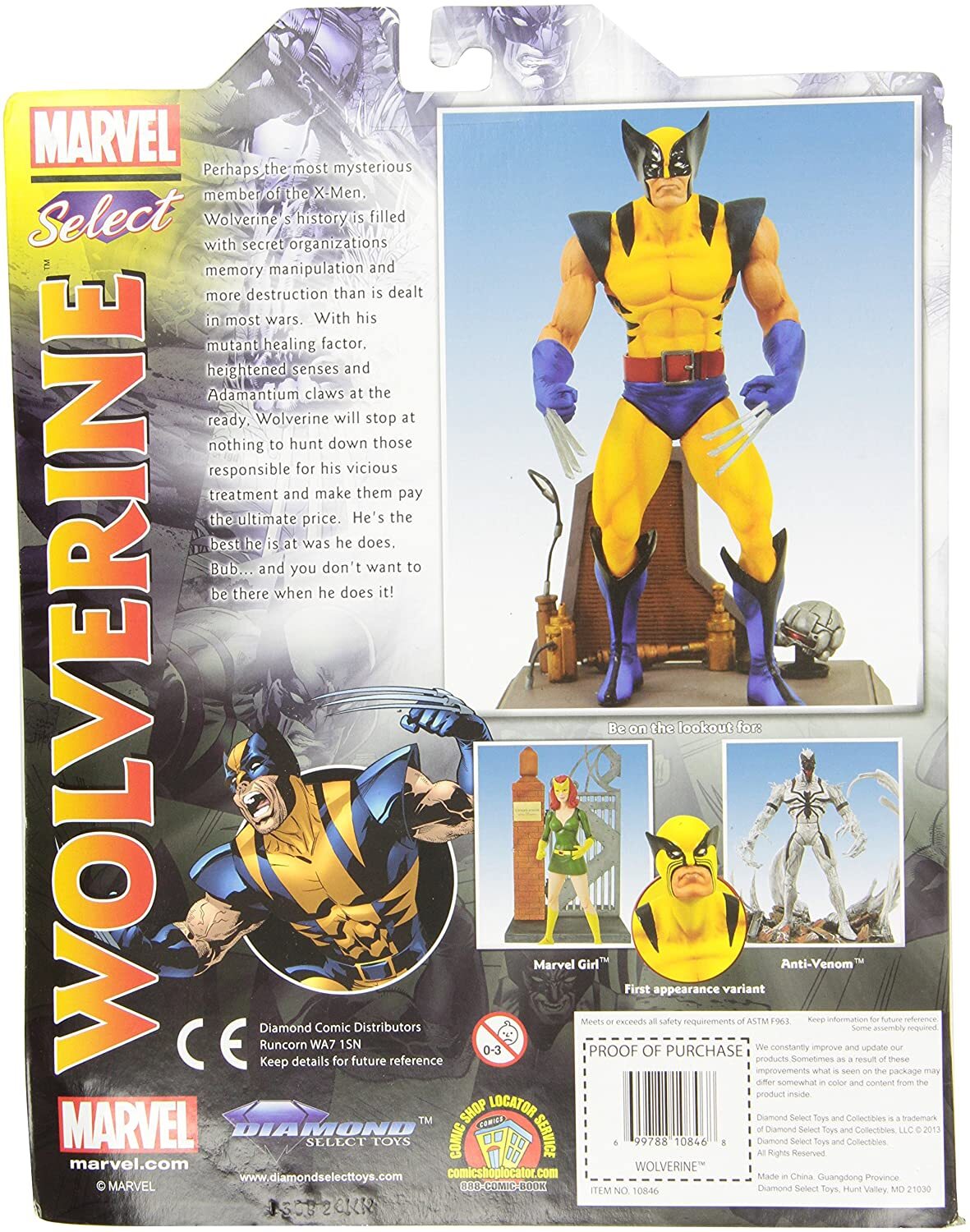LOBEZNO TRAJE AMARILLO FIGURA 18 CMS